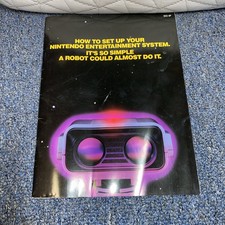 1986 Nintendo Deluxe  Manual No Code How To Set Nintendo Entertainment System