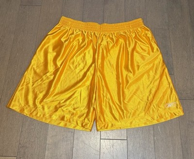 Silky Dazzle Gold Reebok Basketball Shorts XL