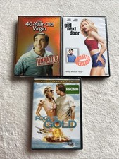 3 DVD Lot - 40-YEAR-OLD-VIRGIN Fool&rsquo;s Gold The Girl Next Door