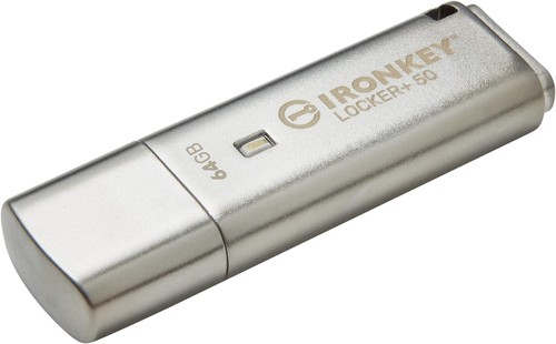 Kingston IronKey Locker+ 50 USB Flash Drive XTS-AES Encrypted for Data Protectio - 第 5/6 張圖片