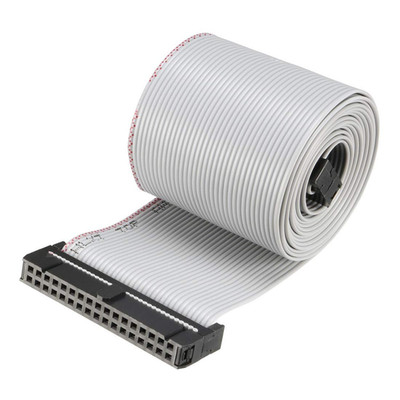 IDC Gray Wire Flat Ribbon Cable 34 Pins 128Cm Length 2.54Mm Pitch Type-B