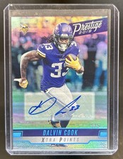 2019 Panini Prestige Dalvin Cook Xtra Points Signatures Platinum Auto #/5