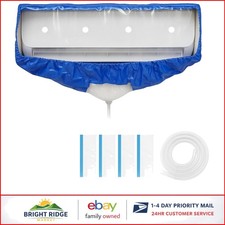 Waterproof Mini Split Cleaning Cover with Drain Pipe and Support Plates Included
