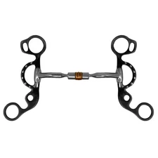 SNAFFLE BIT Comfort Jointed Copper Roller Short Shank Stainless Steel