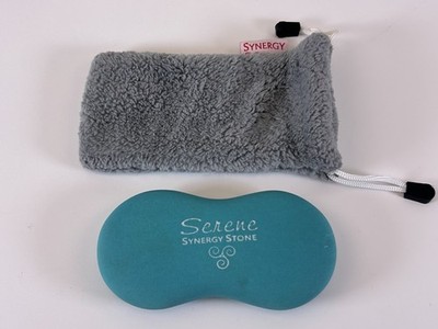 Serene Turquoise Blue Synergy Stone Matte Hot Stone Massage Tool w/ Case Preowne