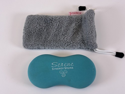Serene Turquoise Blue Synergy Stone Matte Hot Stone Massage Tool w/ Case Preowne