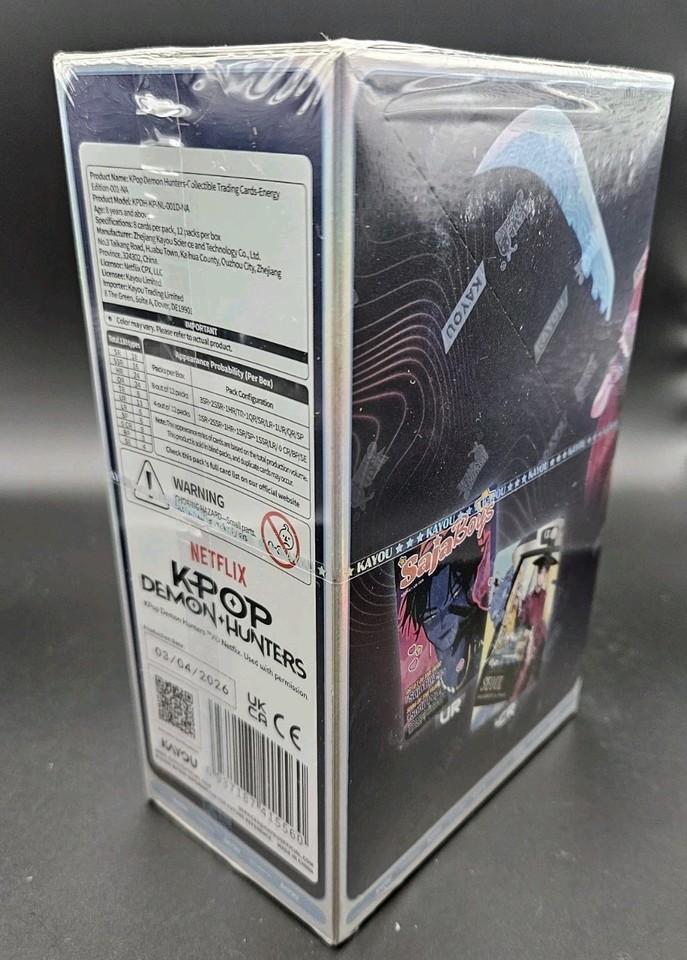 Boîte De 12 Boosters K-Pop Demon Hunters – Édition Énergie 001 Série 1-A – Cartes à Collectionner – Dès 3+
