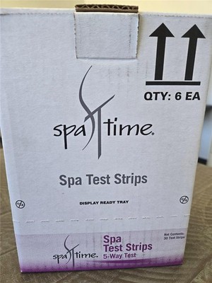 = Lot of 6 Spa Time Test Strips 30 CT 5- Way Test 180 Total Strips Accurate Easy