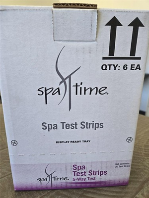#ad = Lot of 6 Spa Time Test Strips 30 CT 5 Way Test 180 Total Strips Accurate Easy $59.99