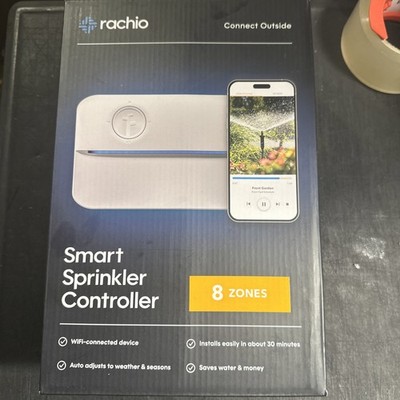 Rachio 3 8 ZONES 8ZULW-C Smart Sprinkler Controller Alexa Google NEW SEALED(513)