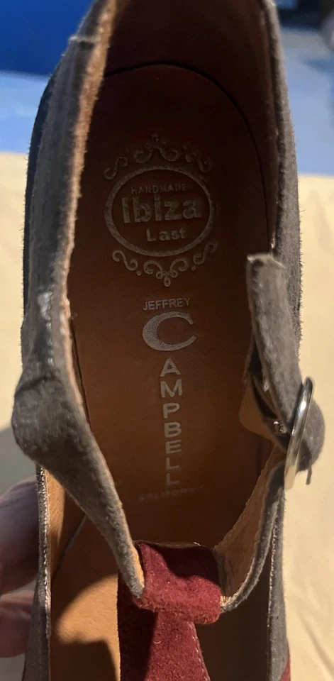 JEFFREY CAMPBELL Ibiza Darnell кожи на танкетке черный серый бордовый туфли W's 8 - Изображение 4 из 4