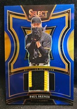 2025 Panini Select - Selective Swatches Paul Skenes #SS-PS Blue Prizm /49 (MEM)