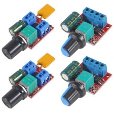 4Pcs Mini 12V 5A 2A 90W PWM Motor Speed Controller DC-DC 5V-35V + DC-DC 4.5V-...
