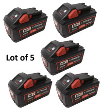 Lot of 5 Compatible With milwaukee 18V 12.0Ah 216Wh Lithium-ion Battery BA003M