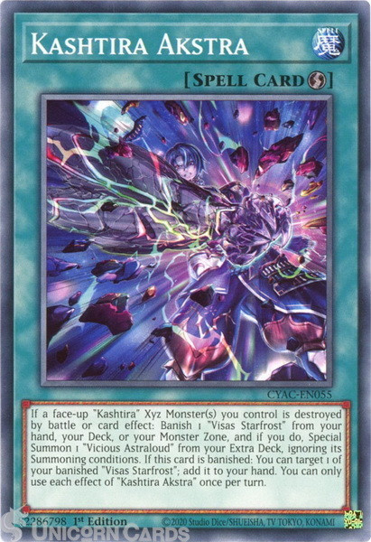 CYAC-EN055 Kashtira Akstra :: Common 1st Edition Mint YuGiOh Card