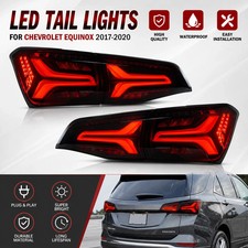 Dynamic Smoke LED Tail Lights Rear Lights LH+RH Side For Chevy Equinox 2018-2021