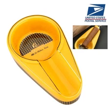 Galiner Ceramic Cigar Holder Ashtray Single Cigar Ash Tray Outdoor Travel Pocket