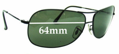 SFx Replacement Sunglass Lenses fits Ray Ban RB3267 64mm Wide