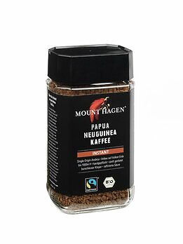 MOUNT HAGEN 3x Mount Hagen Bio Fairtrade Instant Kaffee PNG 100g - Bild 1 von 1