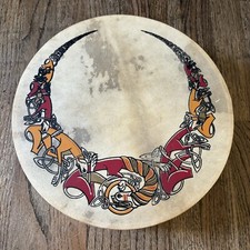 Vintage Sur Hide Ręcznie robiony bęben celtycki Używany 12 cali