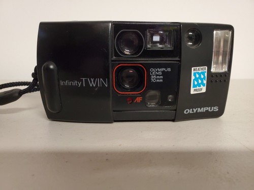 Olympus Infinity Tele AF-10 Twin Film Camera 35mm Point & Shoot