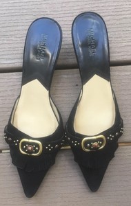 michael kors kitten heel mules