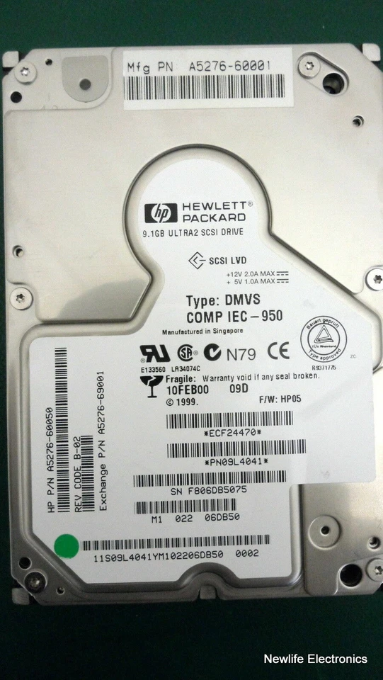 HP ECF24470 9GB 10,000 RPM 3.5 in. Ultra2 SCSI HDD - Image 3 of 4
