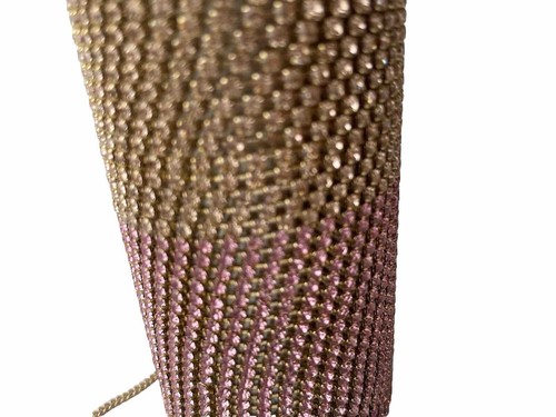 RRP£250 ROSANTICA Gold Crystal Embellished Chain Strap Borracia Water Bottle NEW - Picture 21 of 22