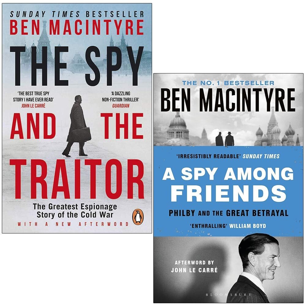Ben MacIntyre Collection 2 Books Set Spy and the Traitor, Among Friends