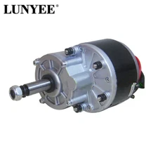 Wheelchair Motor 24V 350RPM Shaft Brush DC Gear Motor For Electric Bicycle