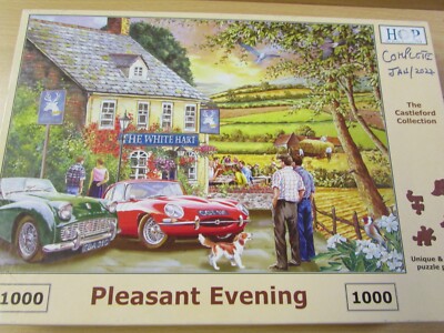 Superb & Complete House of Puzzles PLEASANT EVENING 1000 Teile Puzzle HOP