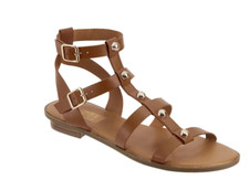 Time and Tru Studded Gladiator Flat Sandals Women  s