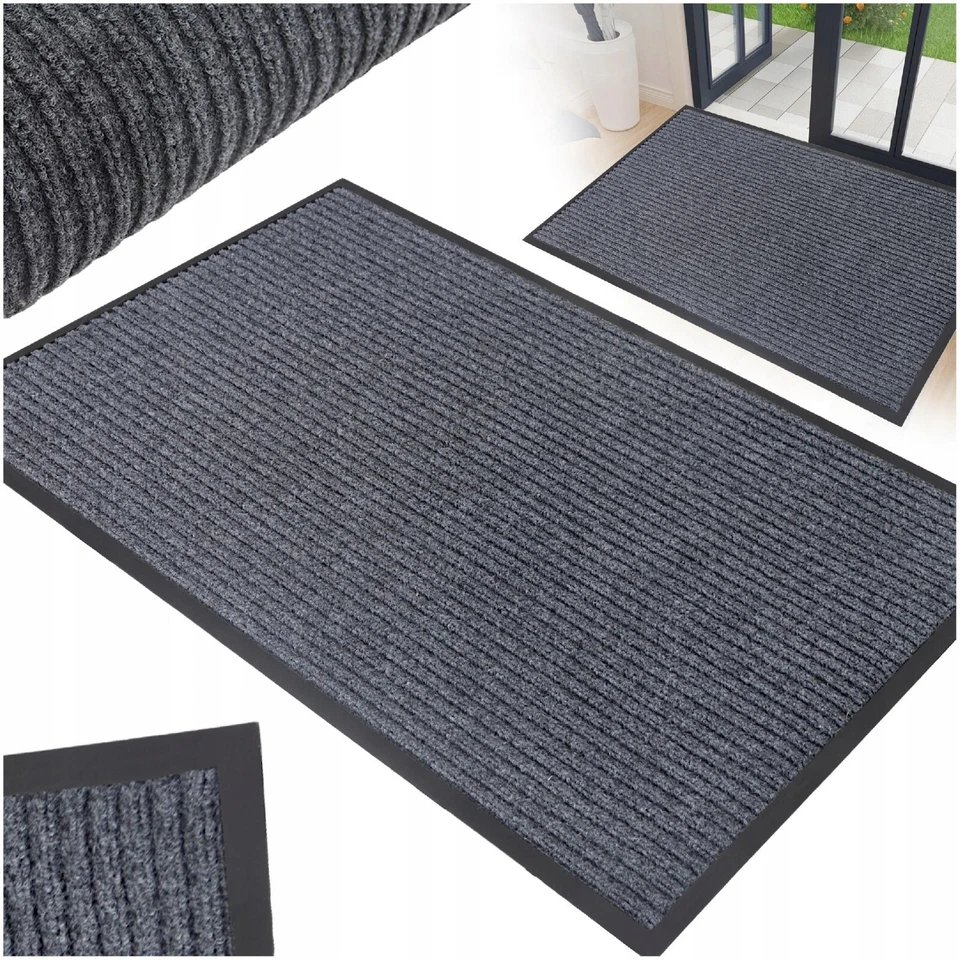 Schmutzfangmatte für Innen & Außen Fußmatte Waschbar Robust Rutschfest Türmatte - Bild 3 von 4