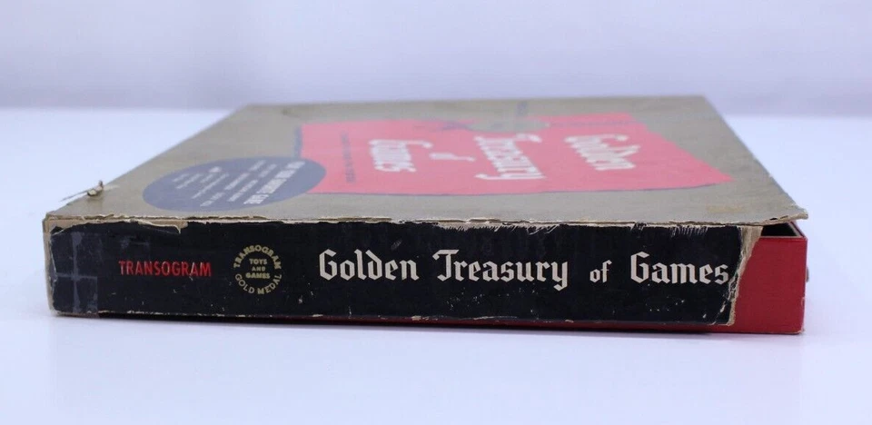 VTG Transogram Golden Treasure of Games Backgammon Checkers Rummy Ducey - Image 3 of 4