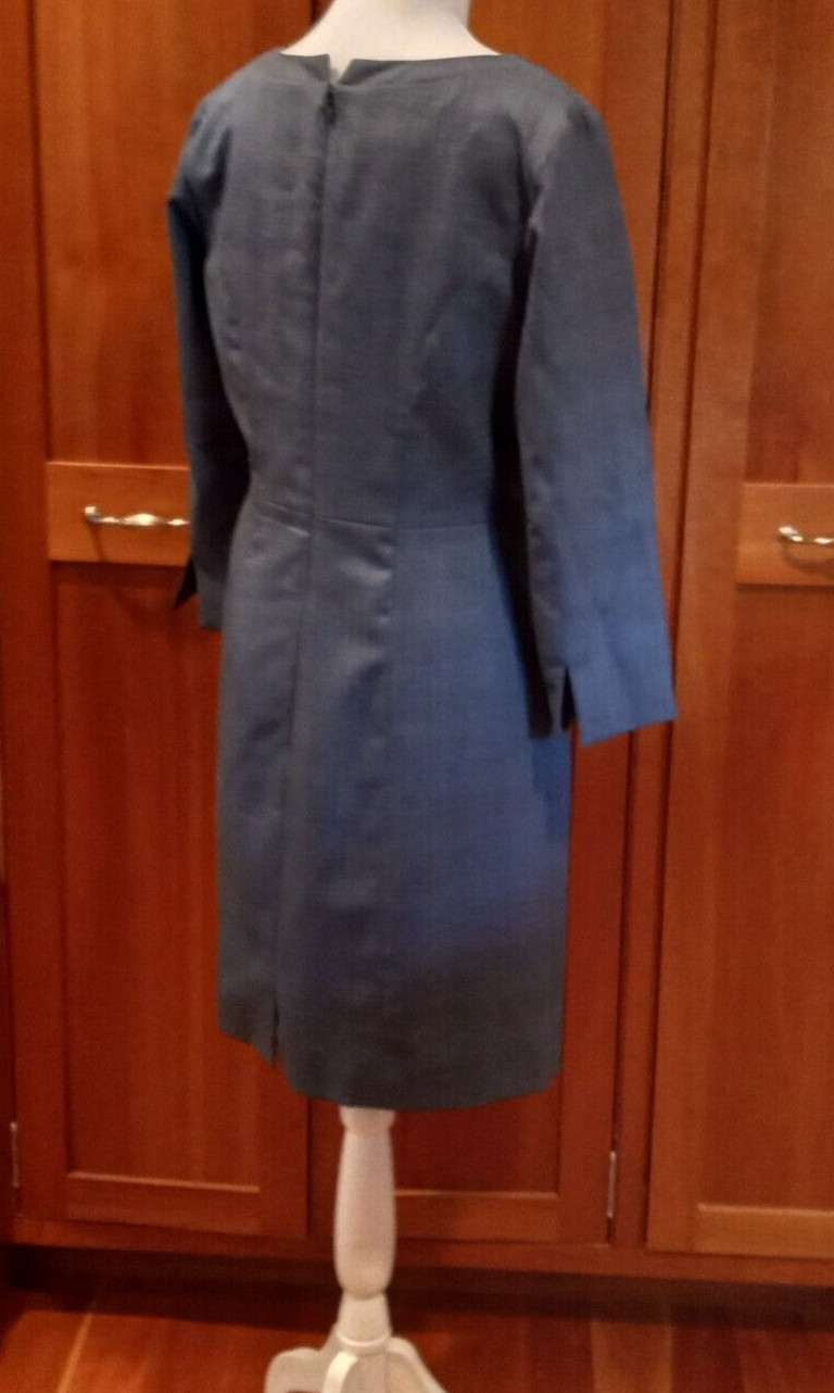 Pendleton Women's Blue Wool Fully-Lined Sheath Dr… - image 9