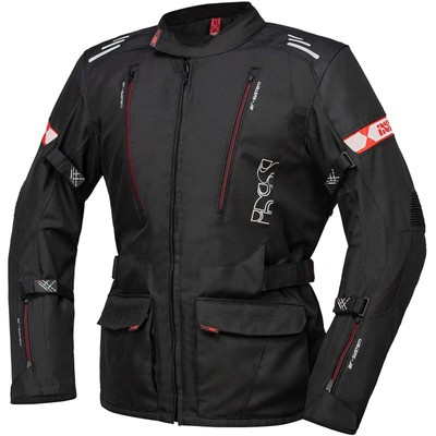 Herren Motorrad Jacke M - IXS Lorin-ST wasserdicht Touring - schwarz-rot