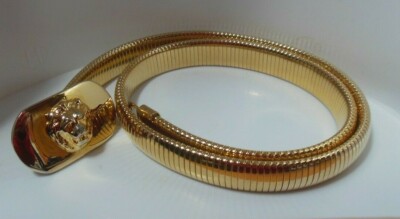 vintage Lion Head Stretch Snake Chain Belt | eBay display picture 2