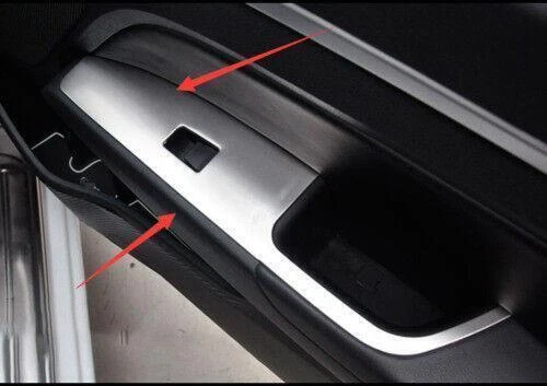 Panel elevador ventana acero plateado para Hyundai Elantra 2016~2020 interruptor cubierta embellecedor - Imagen 2 de 6