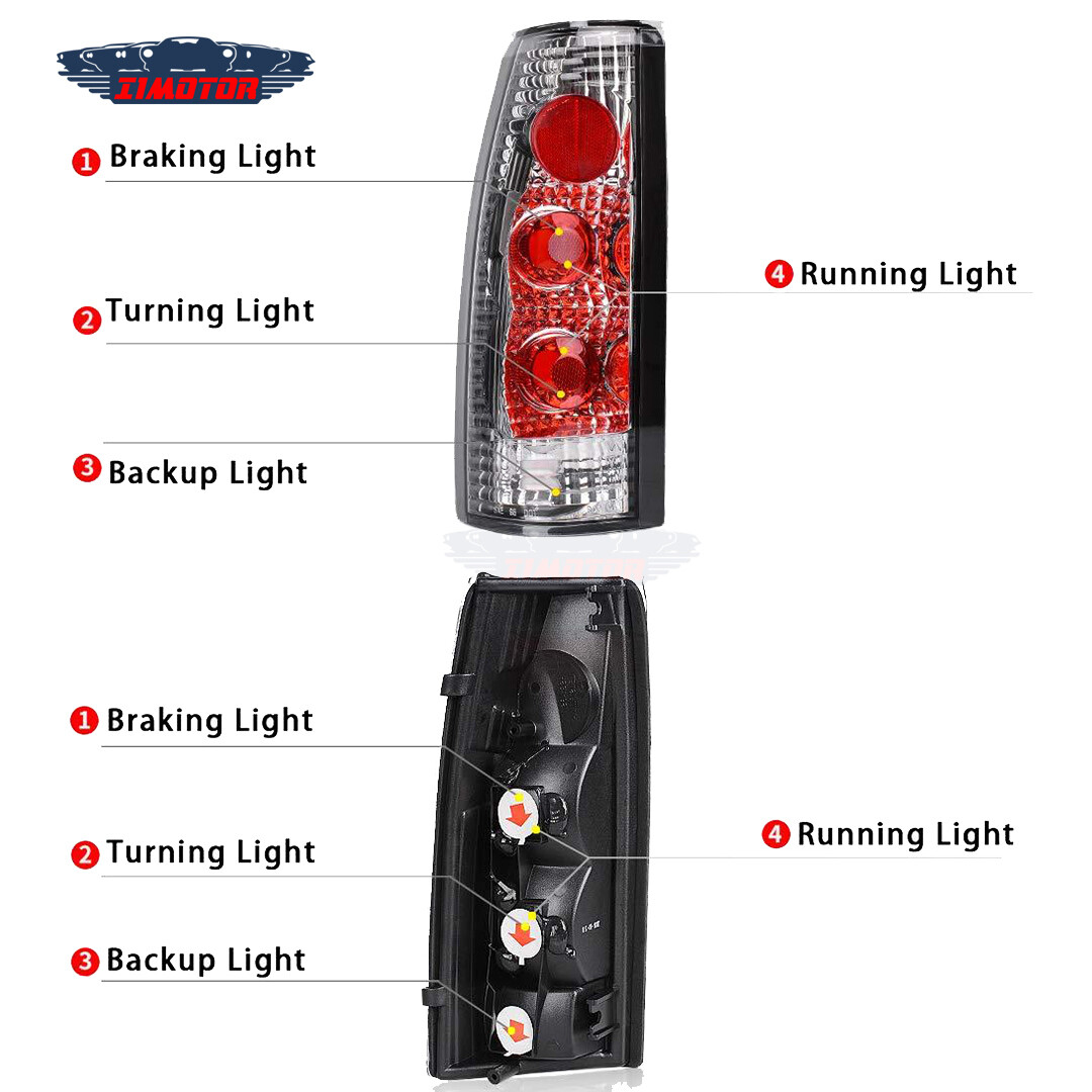 Luces Traseras - Para Modelos De 1988 1998 Chevy Gmc C-k C10 | Envío Gratis
