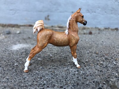 Arabian Foal Breathtime Resin 2 1/2  Model Horse Palomino Holly Lenz CM Custom