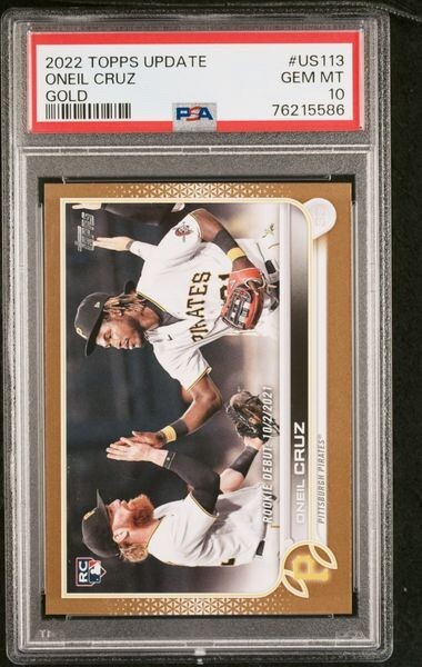 2022 Topps Update ONEIL CRUZ US113 Gold /2023 RC Rookie Debut PSA 10 GEM