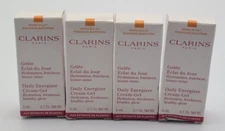 4 PACK CLARINS DAILY ENERGIZER CREAM GEL HYDRATION, FRESHNESS & HEALTHY GLOW
