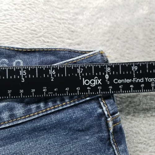 Gap 1969 Jeans Mens 36x30 Blue Standard Selvedge Button Fly Dark Wash Denim - Picture 8 of 12