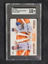2023 Topps One-Two Punch Card Verlander/Scherzer Graded SGC 10 GM #12P-17 62023