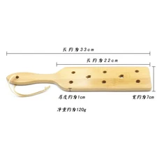 Bondage Punishment Flogger Bamboo Wooden Spanking Restraint Paddle for Couples