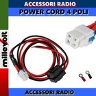 Cable Of Power Supply 4 Poly For Transceivers Icom Yaesu Kenwood New