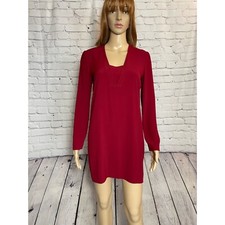NWT New Sandro Burgundy Viscose Dress Size 1 US S