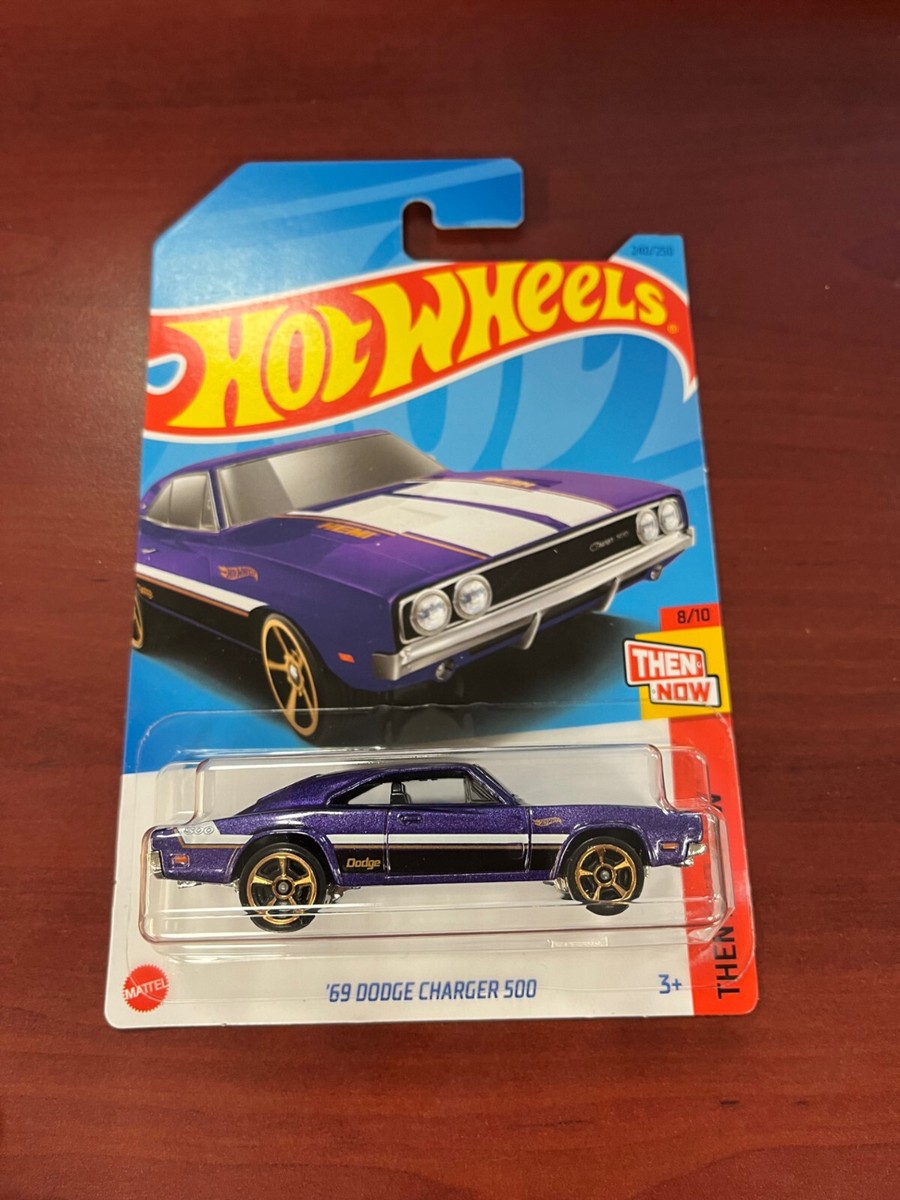 2023 Hot Wheels '69 Dodge Charger 500 Purple 240/250 Then And Now