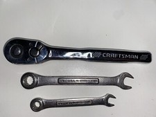 Craftsman CMMT81748 Ratchet Wrench & (2) Craftsman Ratcheting Wrenches