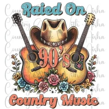 Sublimation Transfer 90s Country Music Ready To Press Heat Transfer